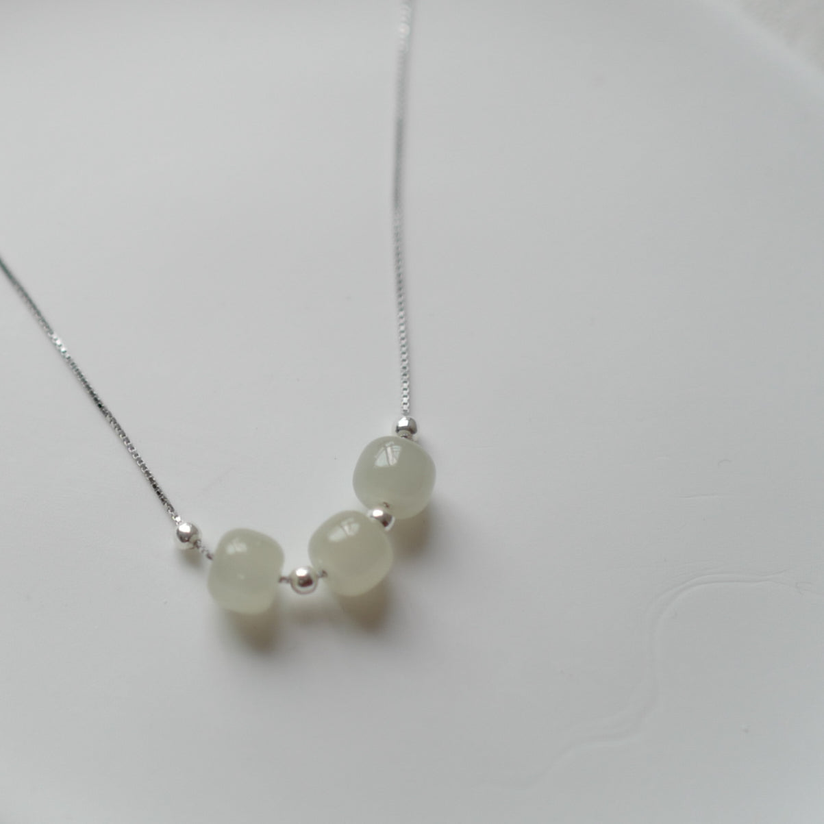 Nephrite jade necklace series 001