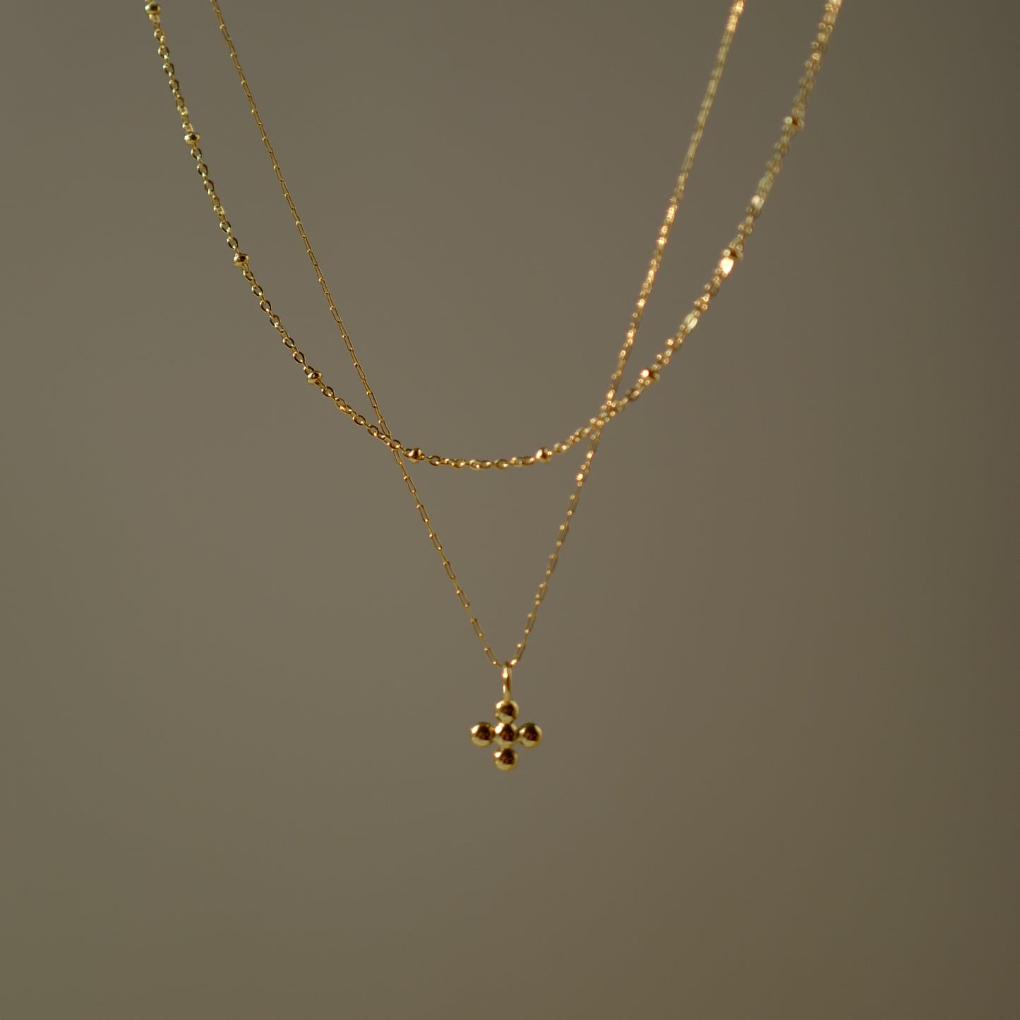 Cross five necklace