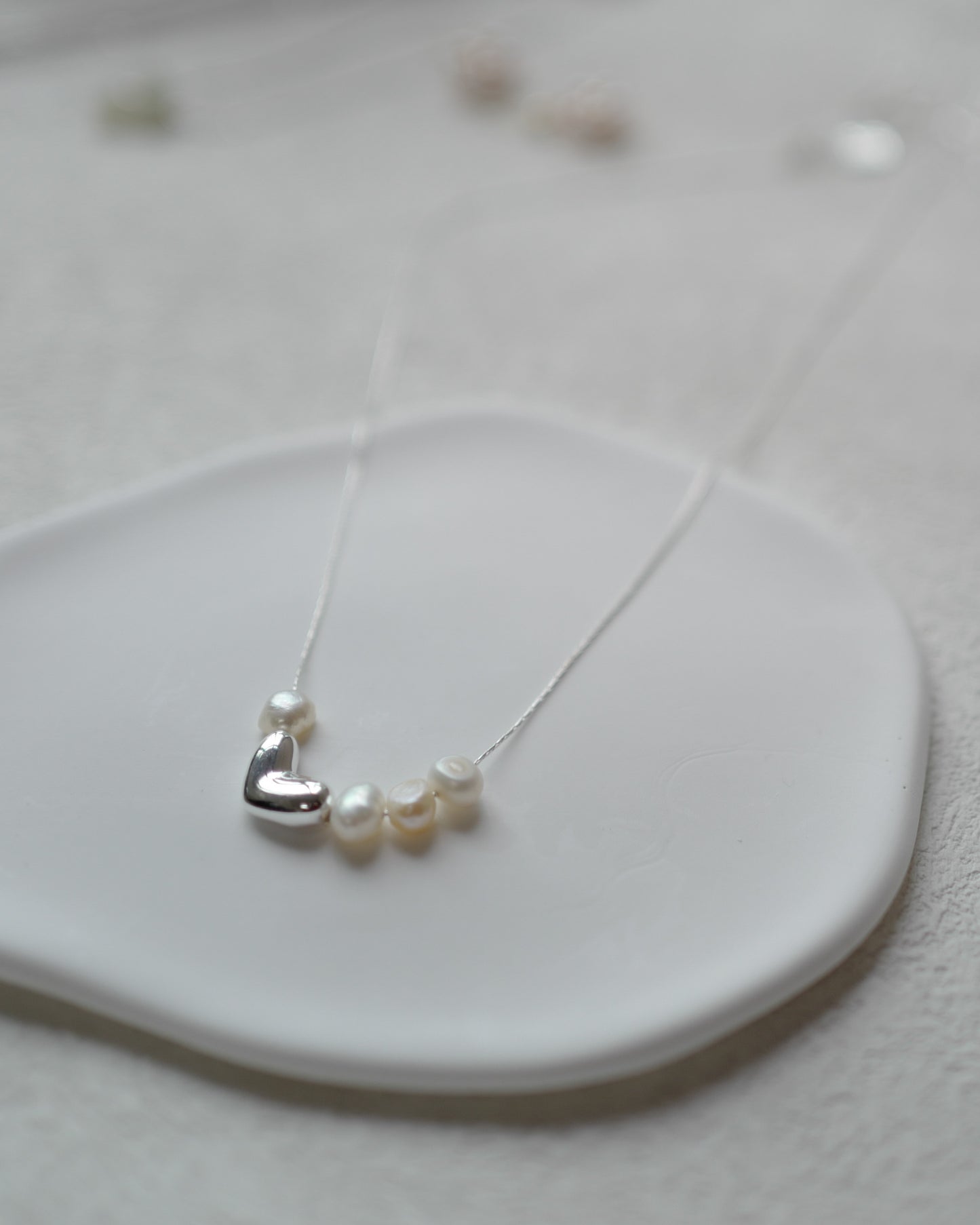Unique heart and beans necklace