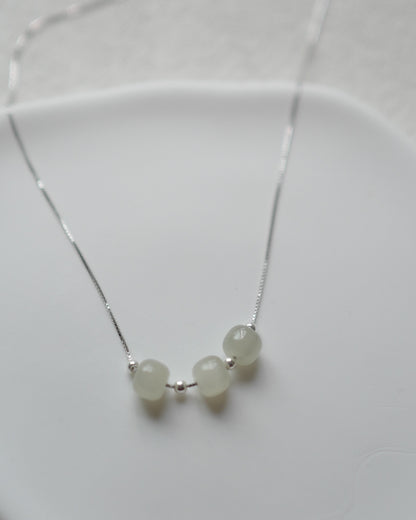 Nephrite jade necklace series 001