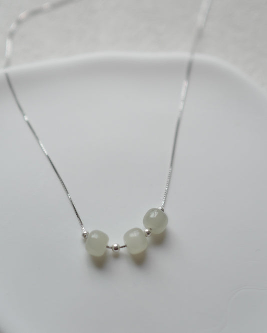 Nephrite jade necklace series 001