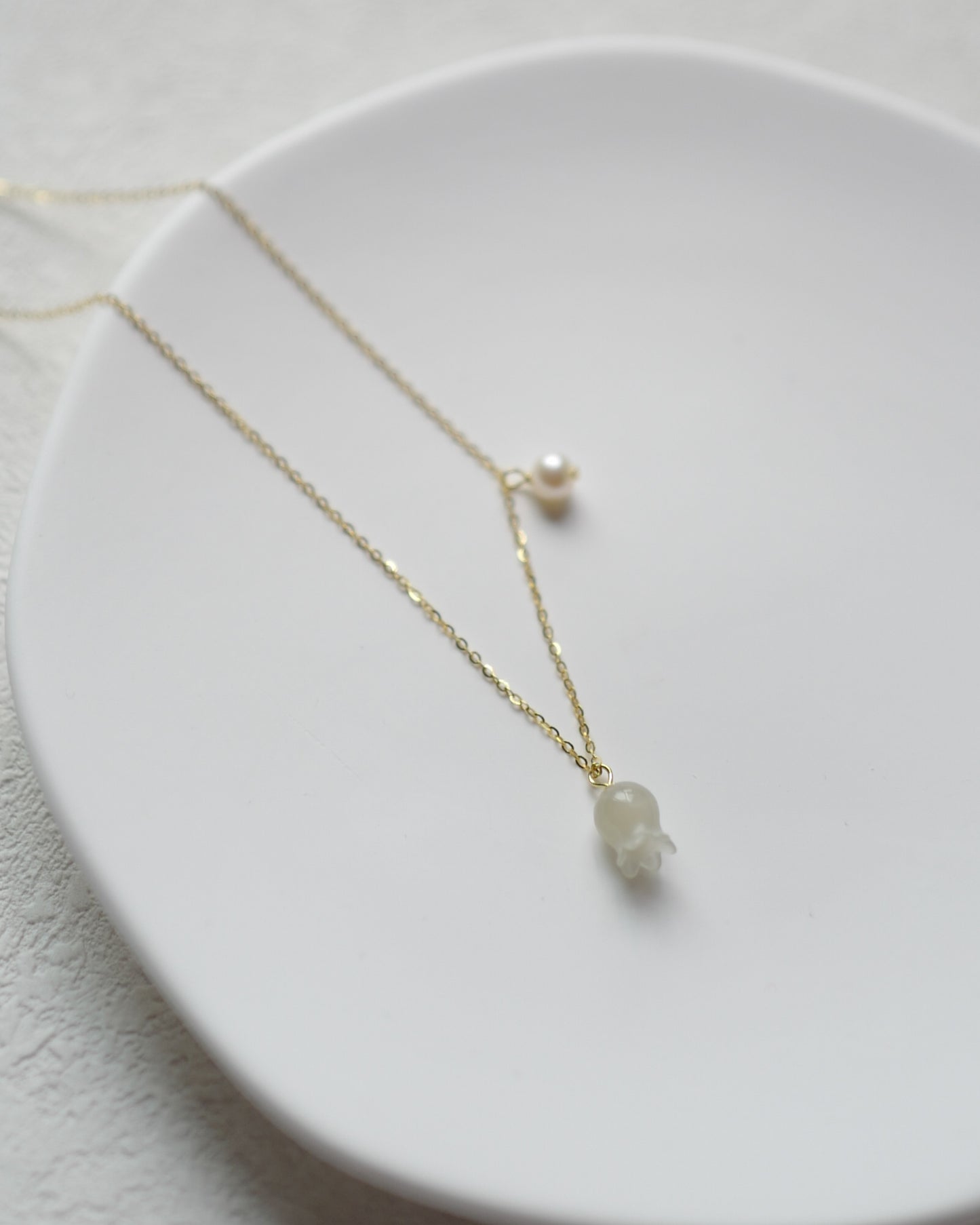 Nephrite jade necklace series 002