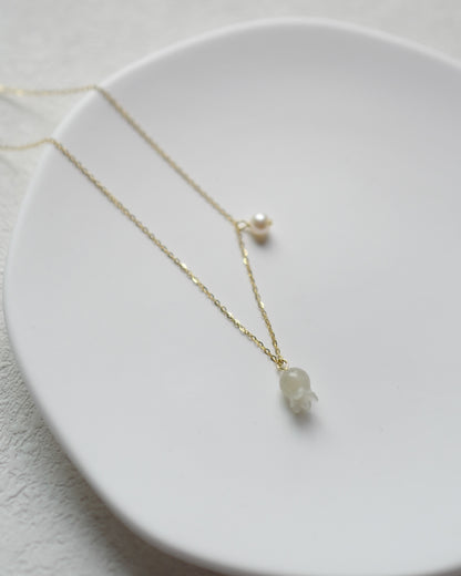 Nephrite jade necklace series 002