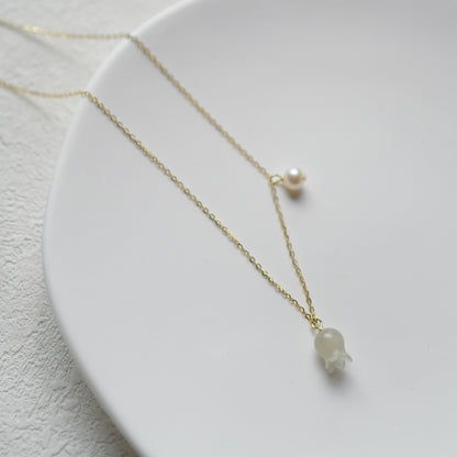 Nephrite jade necklace series 002